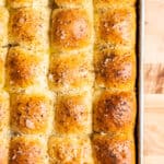 dinner rolls pictured from the top