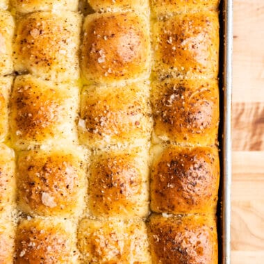 dinner rolls pictured from the top